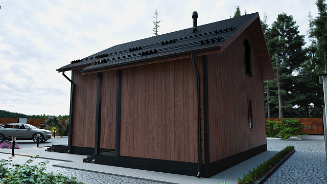 Дом из газобетона Лехта, 89 кв.м