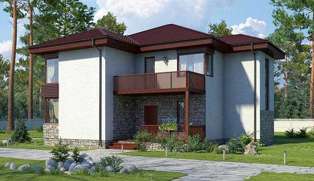 Дом из газобетона Вяртсиля, 267 кв.м