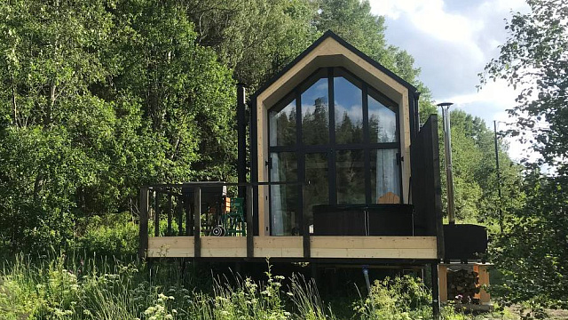 Дом из газобетона Барн-хаус, 27,5 кв.м