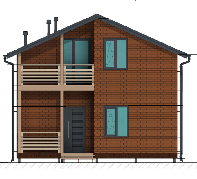 Дом из газобетона Раздолье, 98 кв.м