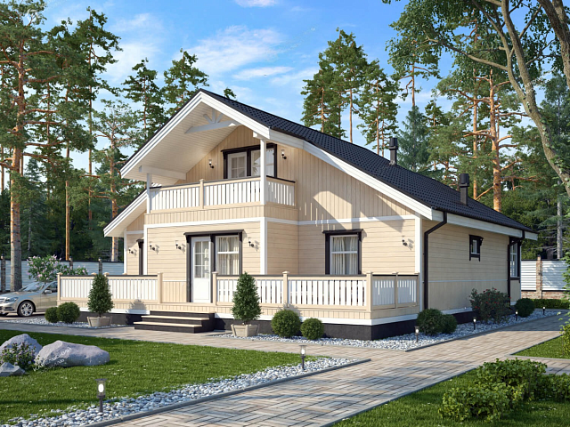 Дом из газобетона Ильме, 177 кв.м