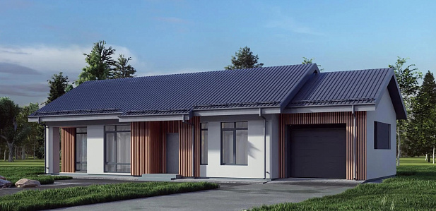 Дом из газобетона Лендара, 95 кв.м