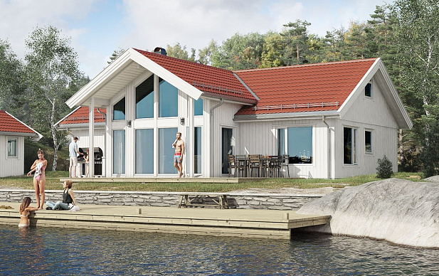 Дом из газобетона Юпита, 143 кв.м