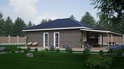 Дом из газобетона ГБ-325, 125,5 кв.м