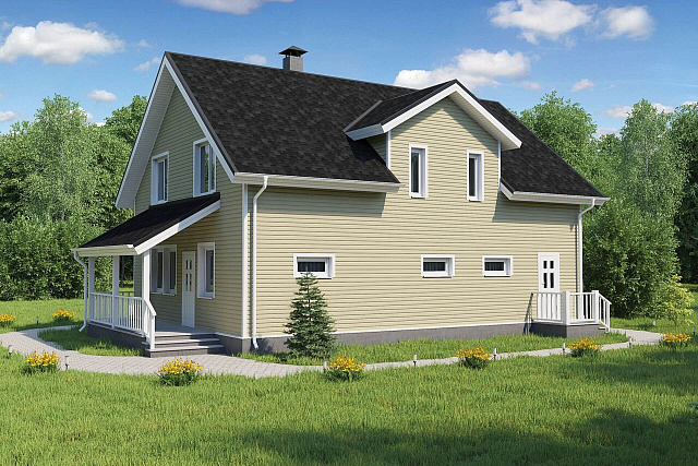 Дом из газобетона Нурмиярви, 200 кв.м