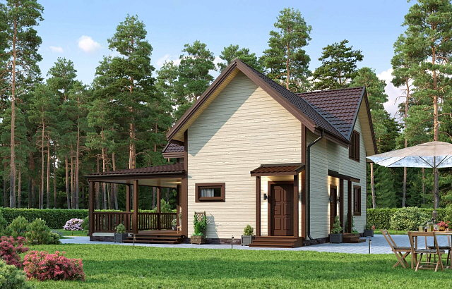 Дом из газобетона Киндасово, 137 кв.м