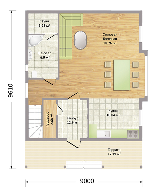 Дом из газобетона Гимолы, 154 кв.м