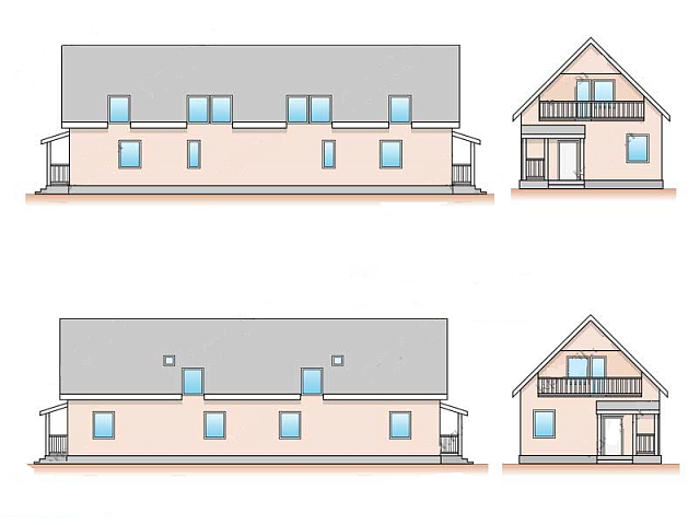 Дом из газобетона Таунхаус, 198 кв.м
