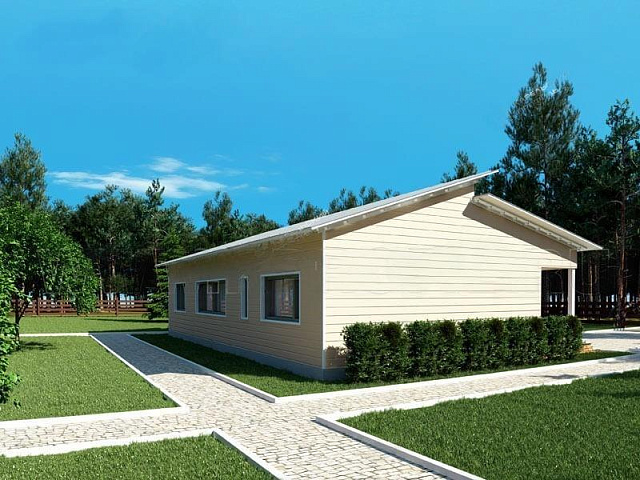 Дом из газобетона Найстенъярви, 109 кв.м