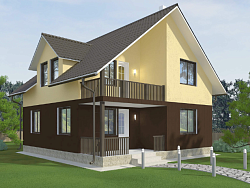 Дом из газобетона Лахта, 145 кв.м