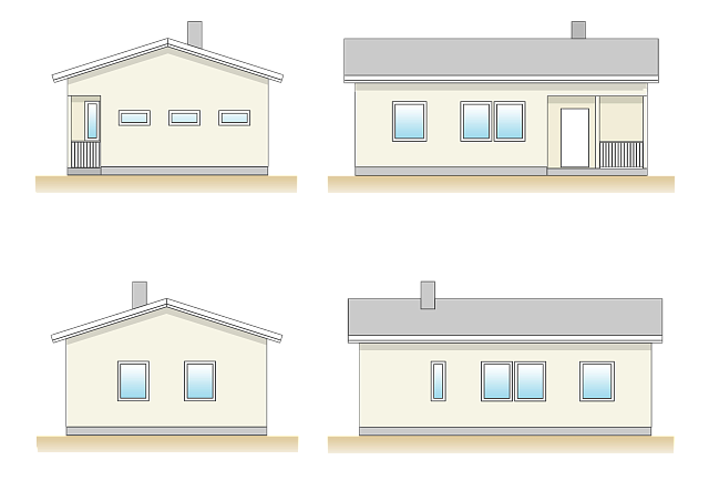 Дом из газобетона Алозеро, 63 кв.м