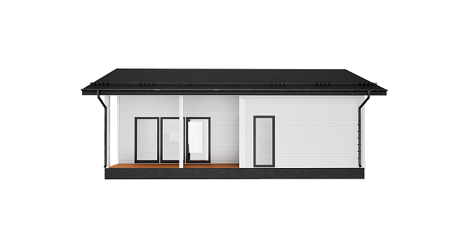 Дом из газобетона Йонка S, 65 кв.м