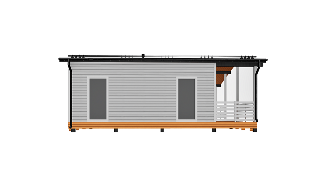 Дом из газобетона Ринда, 45 кв.м