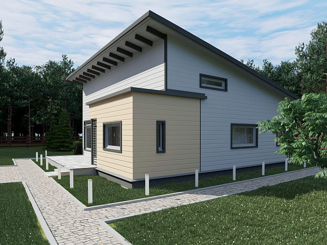 Дом из газобетона Кескозеро, 89 кв.м