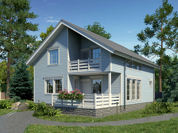 Дом из газобетона Тикша,166 кв.м