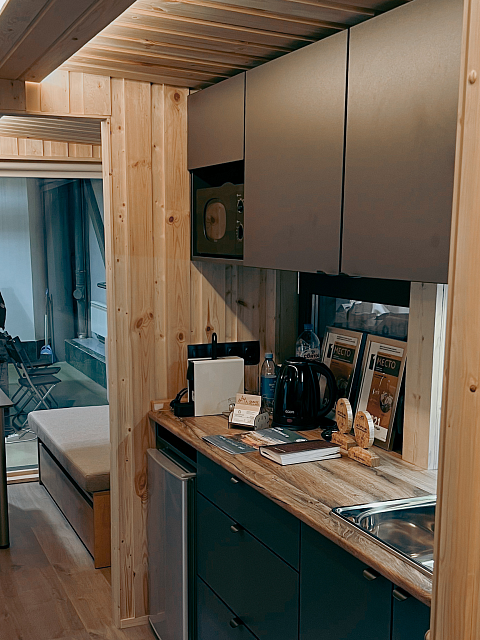 Дом из газобетона Эко-Домик Глэмп, 12,2 кв.м