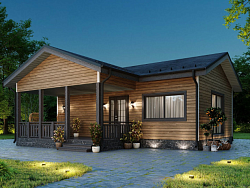 Дом из газобетона Пряжа, 65 кв.м