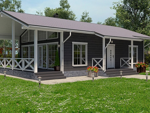 Дом из газобетона Эльмус, 116 кв.м