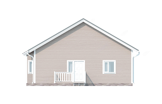 Дом из газобетона Лижма 93 кв.м