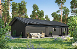 Дом из газобетона Мустова,118 кв.м