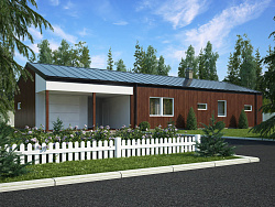 Дом из газобетона Ихала, 150 кв.м