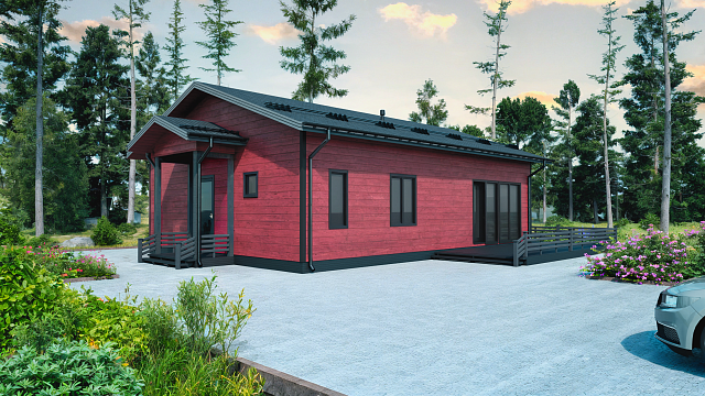 Дом из газобетона Джилии, 94 кв.м