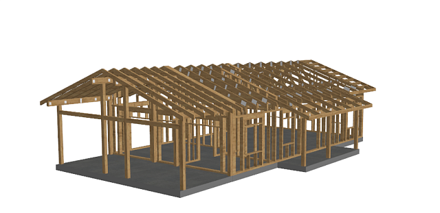Дом из газобетона Эльмус, 116 кв.м