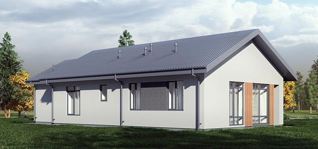 Дом из газобетона Лендара, 95 кв.м