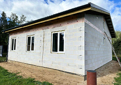 Строительство дома из газобетона в д. Малые Жарки 