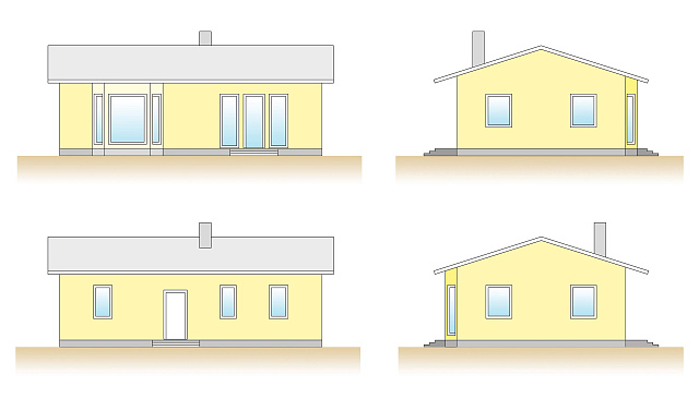 Дом из газобетона Ювилампи, 71 кв.м