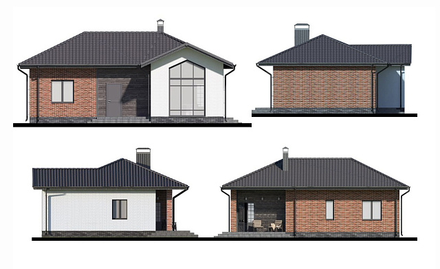 Дом из газобетона Белар, 85 кв.м