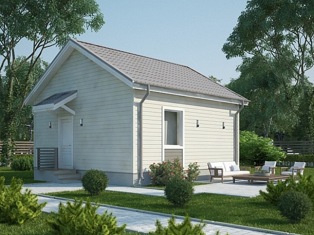 Дом из газобетона Асилан, 36 кв.м