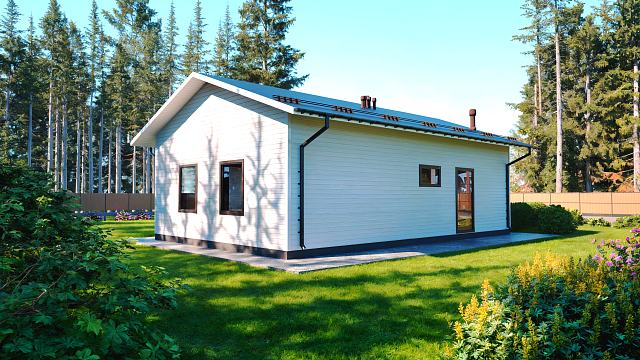 Дом из газобетона Йонка S, 65 кв.м