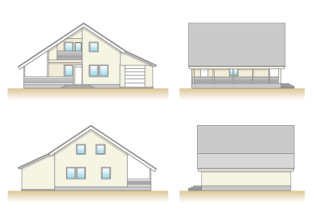 Дом из газобетона Видлица, 200 кв.м