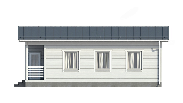 Дом из газобетона Хийтола, 70 кв.м