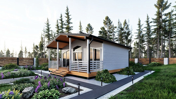 Дом из газобетона Ринда, 45 кв.м