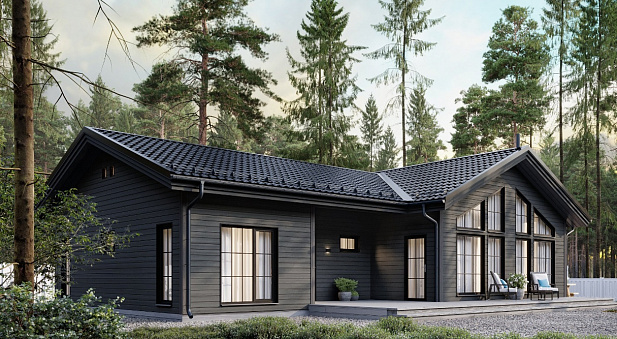 Дом из газобетона Линдозеро, 118 кв.м