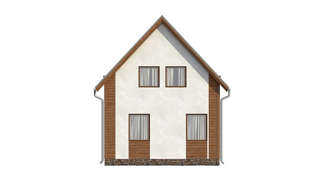 Дом из газобетона Сельги, 75 кв.м