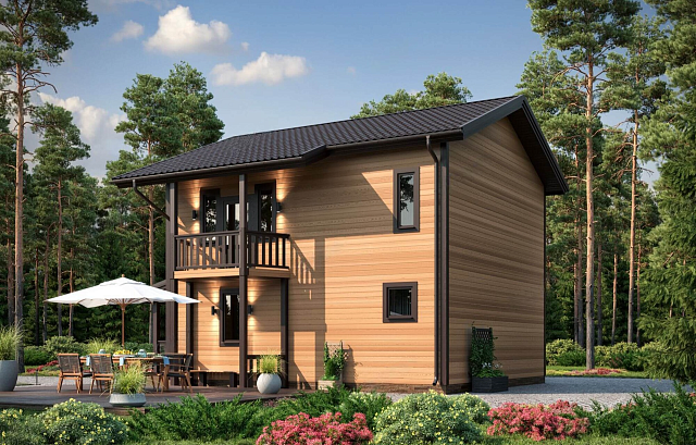 Дом из газобетона Латво, 131 кв.м