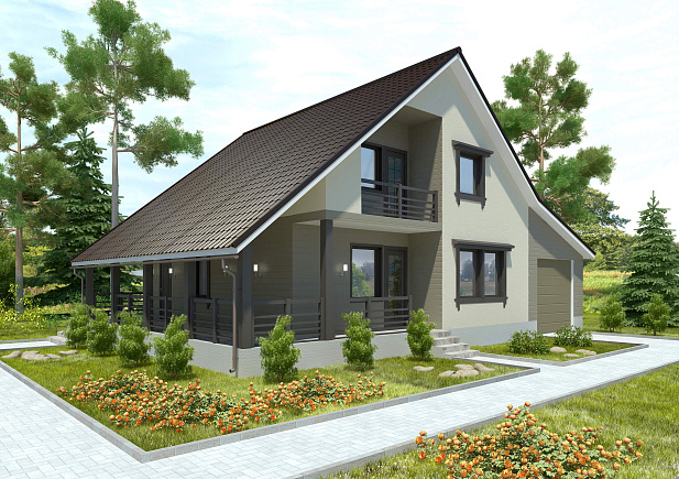 Дом из газобетона Видлица, 200 кв.м