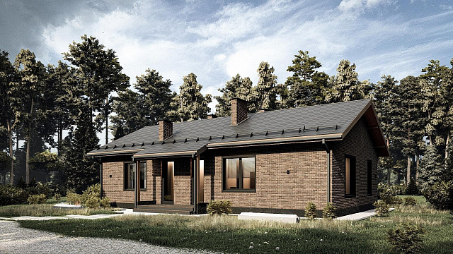 Дом из газобетона Октуба, 129 кв.м