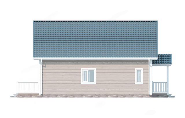 Дом из газобетона Лижма 93 кв.м