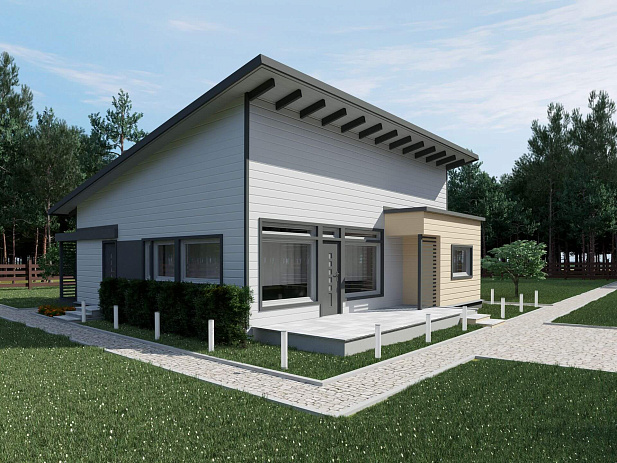 Дом из газобетона Кескозеро, 89 кв.м