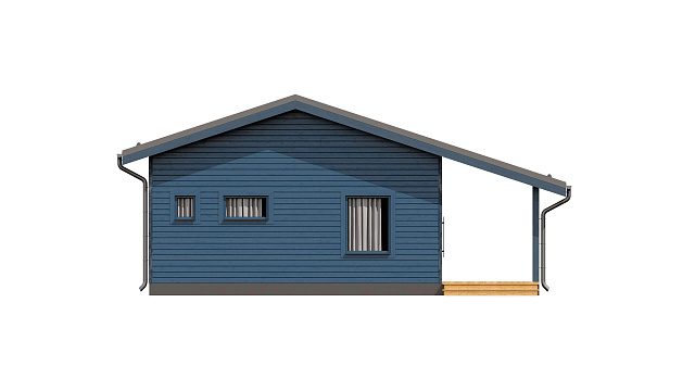 Дом из газобетона Реболы, 89 кв.м