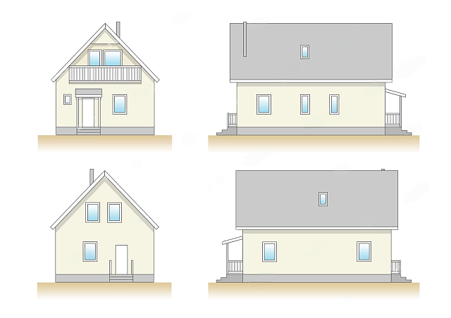 Дом из газобетона Лумиваара, 118 кв.м
