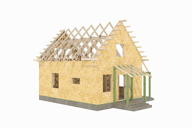 Дом из газобетона Лижмозеро, 89 кв.м