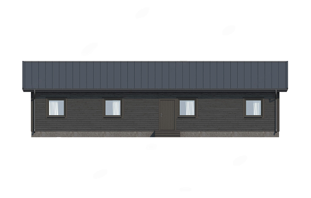 Дом из газобетона Мустова,118 кв.м