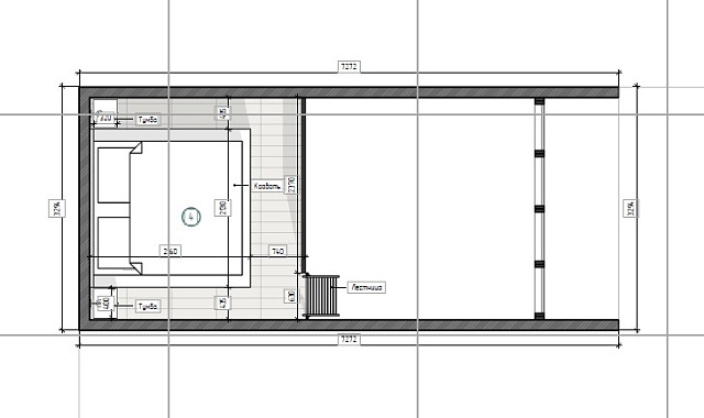 Дом из газобетона Барн-хаус, 27,5 кв.м