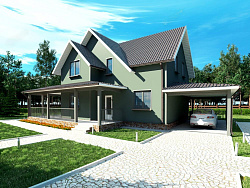 Дом из газобетона Охта, 218 кв.м