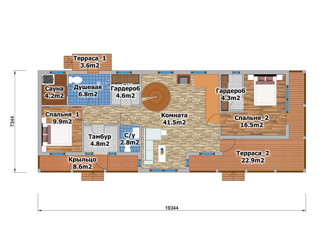 Дом из газобетона Сегозеро, 173 кв.м